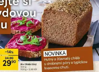 Tesco Bio žitný chléb nabídka