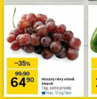 Tesco Hrozny révy vinné tmavé nabídka