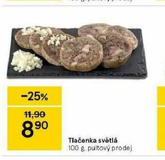 Tesco Tlačenka světlá nabídka