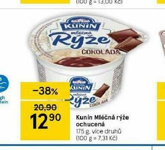 Tesco Kunín mléčná rýže ochucená nabídka