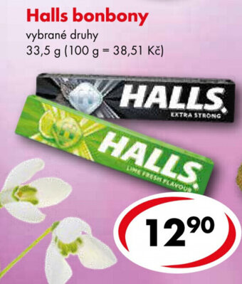CBA Halls bonbony 33,5g nabídka