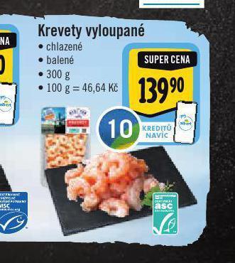 Jip Krevety vyloupané nabídka