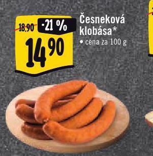 Jip Česneková klobása nabídka