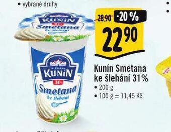 Jip Kunín smetana ke šlehání 31% nabídka