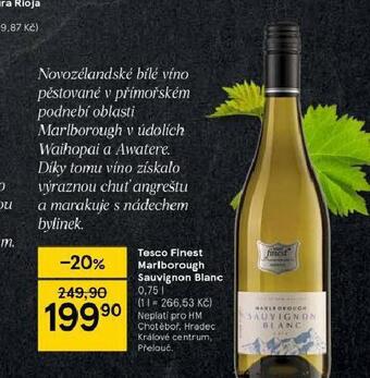 Tesco Tesco finest marlborough sauvignon blanc nabídka