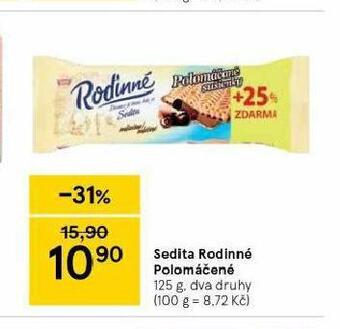 Tesco Sedita rodinné polomáčené nabídka