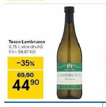 Tesco Tesco lambrusco nabídka