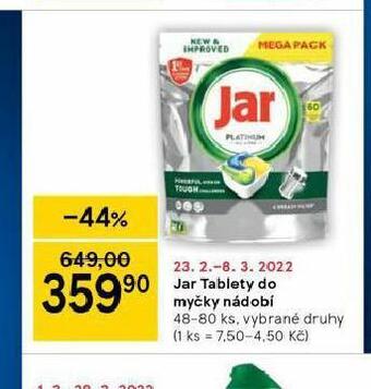 Tesco Jar tablety do myčky nabídka