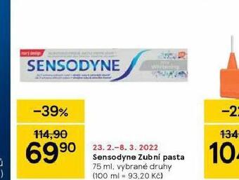 Tesco Sensodyne zubní pasta nabídka