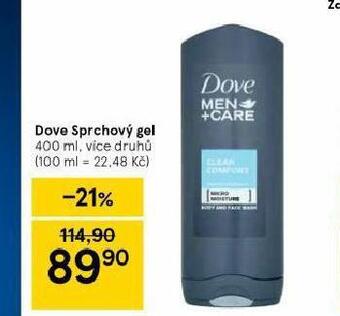 Tesco Dove sprchový gel nabídka