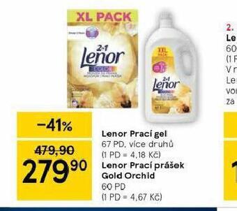 Tesco Lenor prací gel nabídka