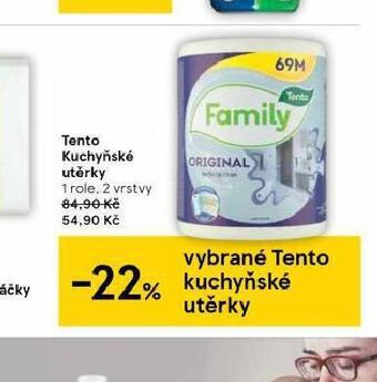 Tesco Tento kuchyňské utěrky nabídka