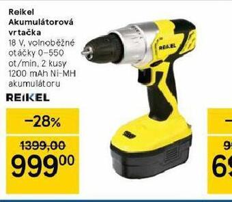 Tesco Reikel akumulátorová vrtačka nabídka