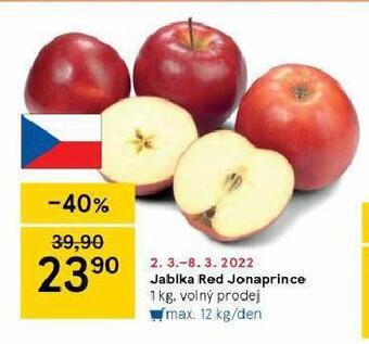 Tesco Jablka red jonaprince nabídka