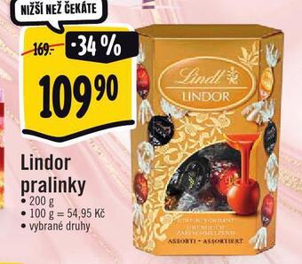 Jip Lindor pralinky nabídka