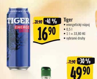 Jip Tiger energy drink nabídka