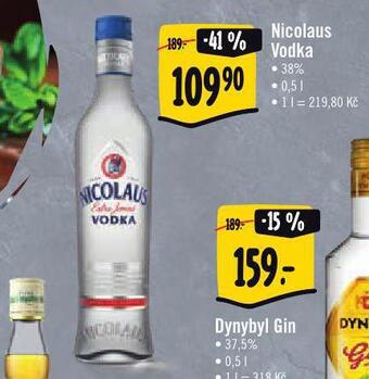 Jip Nicolaus vodka nabídka
