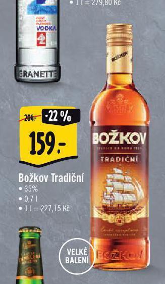 Jip Božkov tradiční nabídka