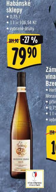 Jip Habánské sklepy nabídka