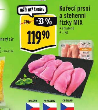 Jip Kuřecí prsní a stehenní řízky mix nabídka