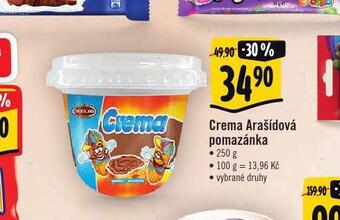 Albert Crema arašídová pomazánka nabídka