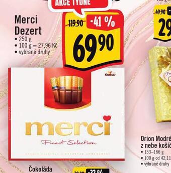 Albert Merci dezert nabídka