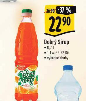 Albert Dobrý sirup nabídka