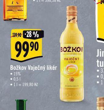 Albert Božkov vaječný likér nabídka