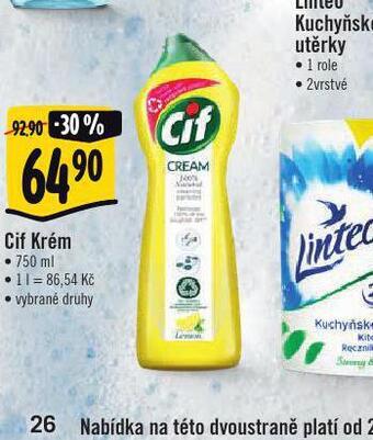 Albert Cif krém nabídka