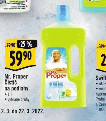 Albert Mr. proper čistič na podlahy nabídka