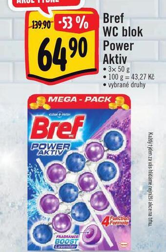 Albert Bref wc blok power aktiv nabídka
