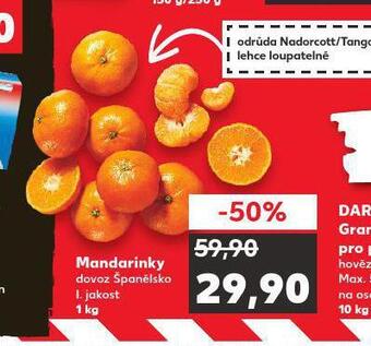 Kaufland Mandarinky nabídka