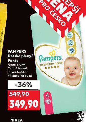 Kaufland Pampers dětské plenky nabídka