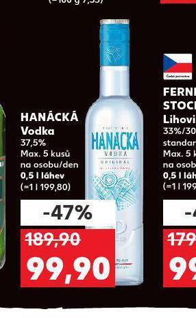 Kaufland Hanácká vodka nabídka