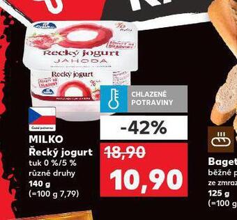 Kaufland Milko řecký jogurt nabídka