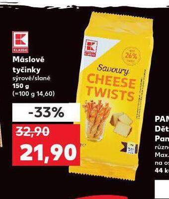 Kaufland Máslové tyčinky nabídka