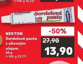 Kaufland Nekton sardelová pasta s olivovým olejem nabídka