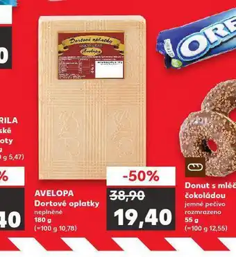 Kaufland Avelopa dortové oplatky nabídka