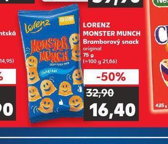 Kaufland Lorenz monster munch bramborový snack nabídka