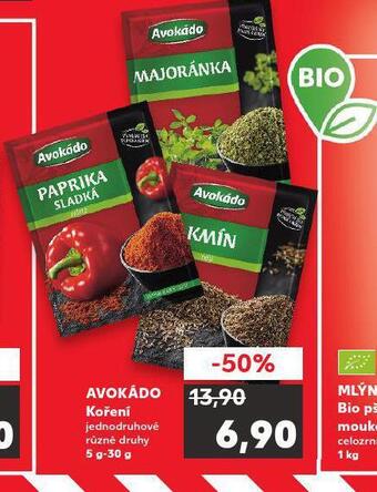 Kaufland Avokádo koření nabídka