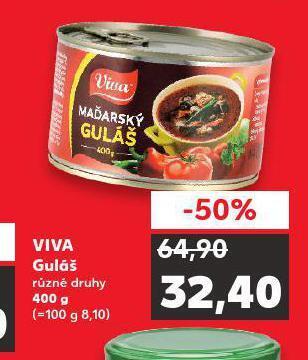 Kaufland Viva guláš nabídka