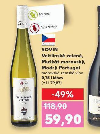 Kaufland Sovín veltínské zelené nabídka