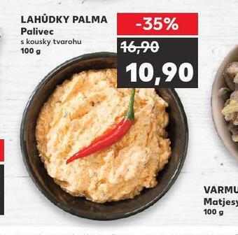 Kaufland Palivec s kousky tvarohu nabídka