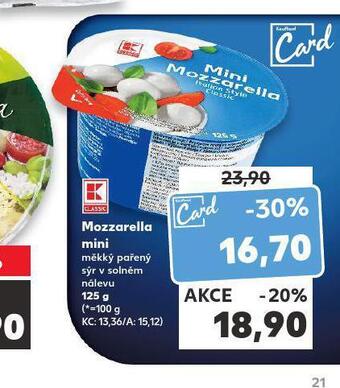 Kaufland Mozzarella mini nabídka