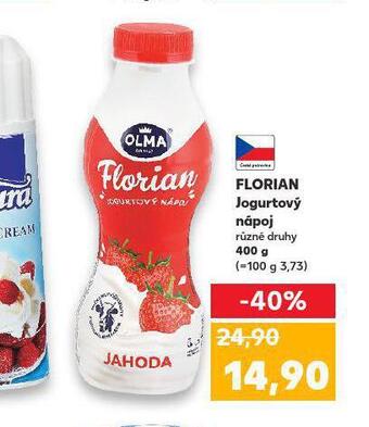 Kaufland Florian jogurtový nápoj nabídka