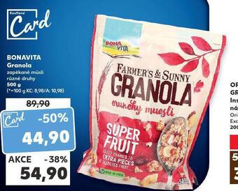 Kaufland Bonavita granole nabídka