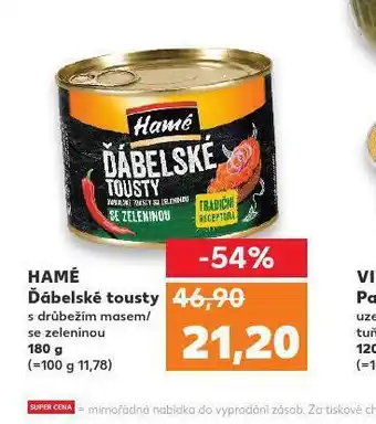 Kaufland Hamé ďábelské tousty nabídka
