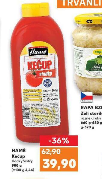 Kaufland Hamé kečup nabídka