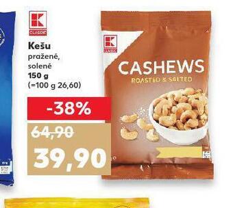 Kaufland Kešu pražené solené nabídka