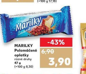 Kaufland Marilky polomáčené oplatky nabídka